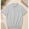 Classic_Knit_Polo_Light_Grey Classic Knit Polo – Light Grey
