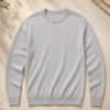 Classic Crew Knit - Light Grey