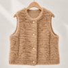 Wool Pile Vest – Camel