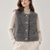 Wool Pile Vest – Grey