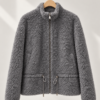 DUC_DORE_Grey_Wool_Pile_Zip_Jacket Wool Pile Zip Jacket – Grey