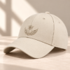 Signature Embroidered Cap — Light Khaki