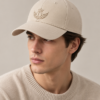 Signature Embroidered Cap — Light Khaki
