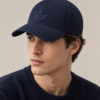 Signature Embroidered Cap — Navy