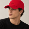 Signature Embroidered Cap – Red