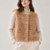 Wool Pile Vest – Camel