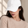 Signature Embroidered Cap — White