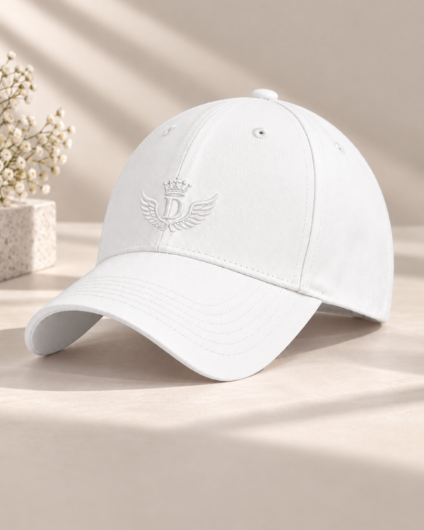 DUC_DORE_White_Tonal_Logo_Cap Signature Logo Cap – White
