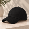 Signature Embroidered Cap – Black