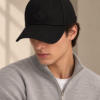 Signature Embroidered Cap – Black